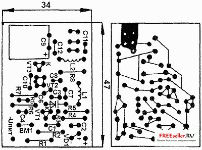 Схема самодельного жучка размером со спичечный коробок