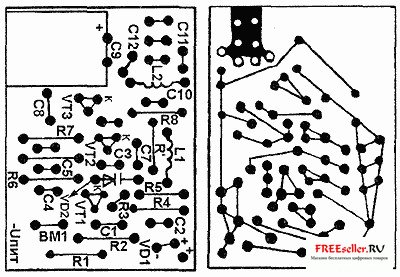 Схема самодельного жучка размером со спичечный коробок