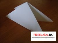 Как сделать двойной треугольник из бумаги