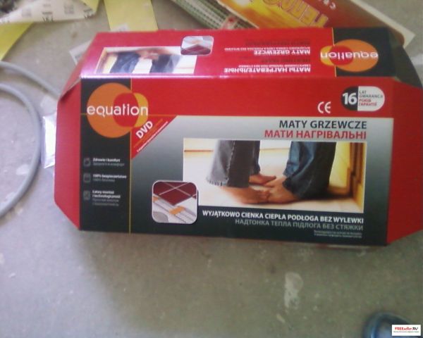 Комплект для монтажа электрического теплого пола Equation