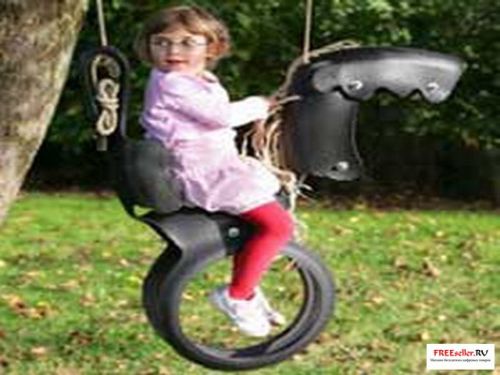 Поделки из покрышек. Самодельные детские Качели из шин своими руками.