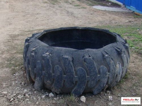 Поделки из покрышек. Парник из шины