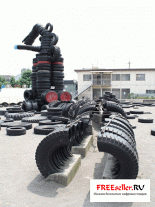 Поделки из покрышек. Обустройство детской площадки из шин.