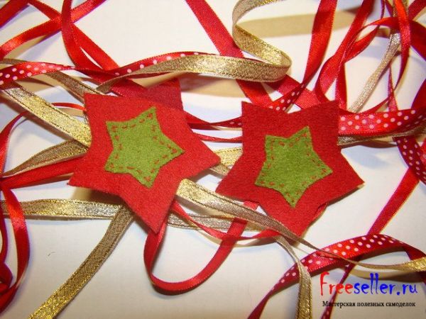 Изготовление елочной игрушки Звездочка своими руками