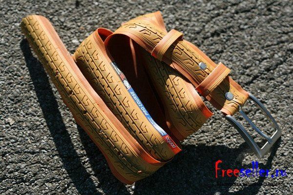 Поделки из покрышек. Самодельные ремни из велосипедных шин.