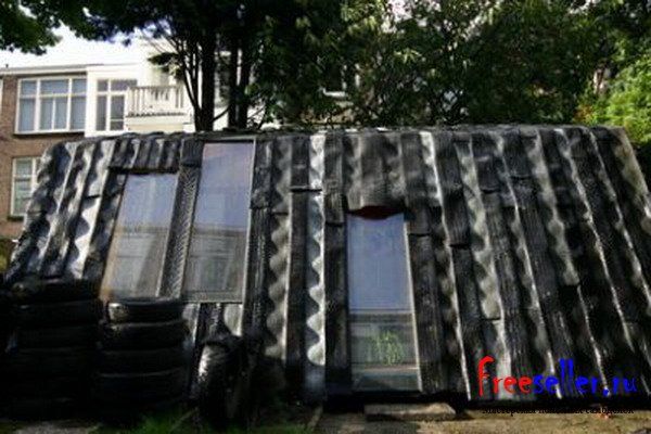 Самоделки из покрышек. Дом из шин своими руками.