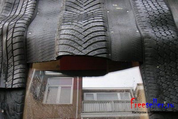 Самоделки из покрышек. Дом из шин своими руками.