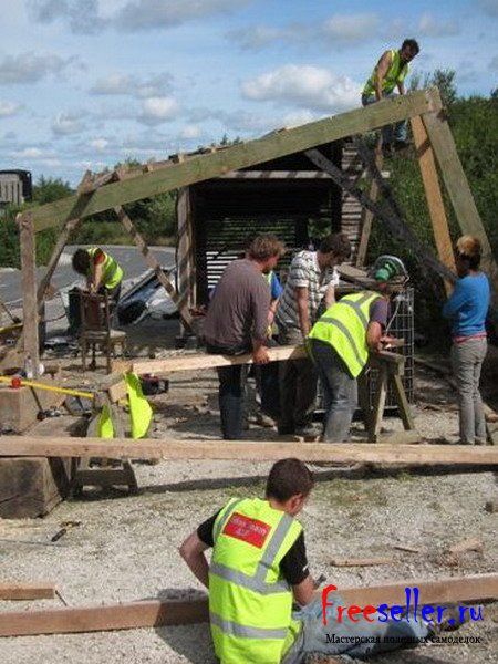 Изготовление навеса из шин своими руками