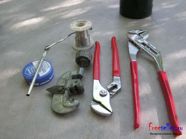 Используемый инструмент для изготовления самодельного кондиционера