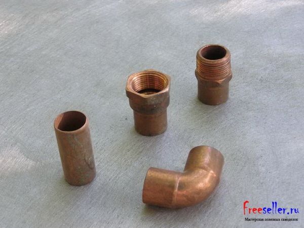 медные трубы и фитинги