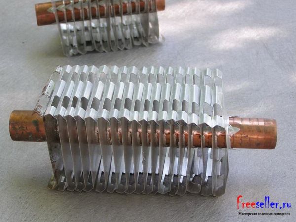 алюминиевые теплообменики с медными трубками