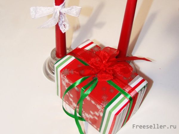 Упаковка новогоднего подарка своими руками