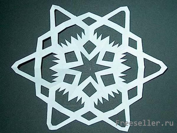 Снежинка из бумаги своими руками. Как вырезать снежинку из бумаги.