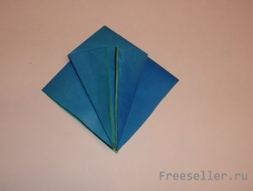 Изготовление морской звезды в оригами