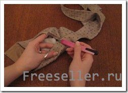 Изготовление тканевой броши своими руками.