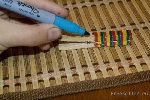 Изготовление ящерицы из прищепки своими руками