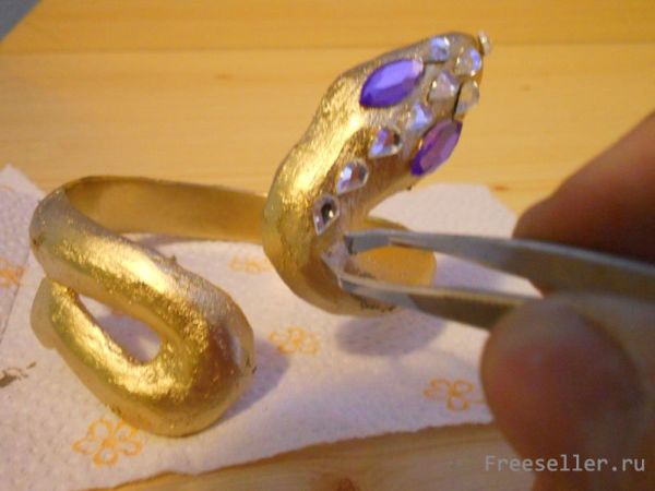 Изготовление браслета в виде змеи