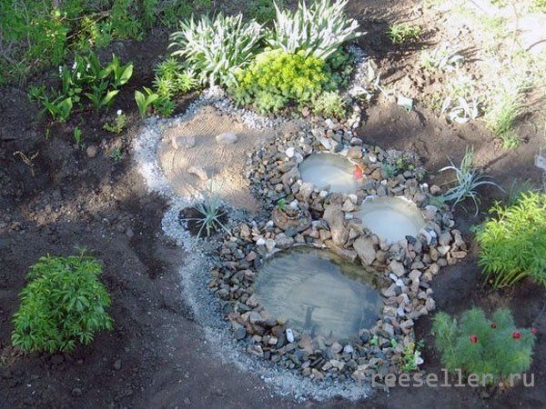 самоделки и поделки из покрышек. Пруд из шин своими руками/