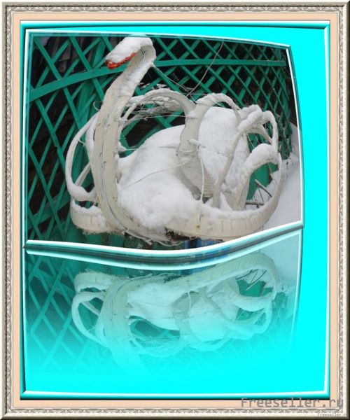 Лебеди из покрышек. Поделки из шин.