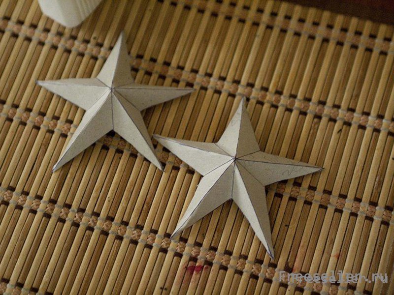 Изготовление объемной звезды