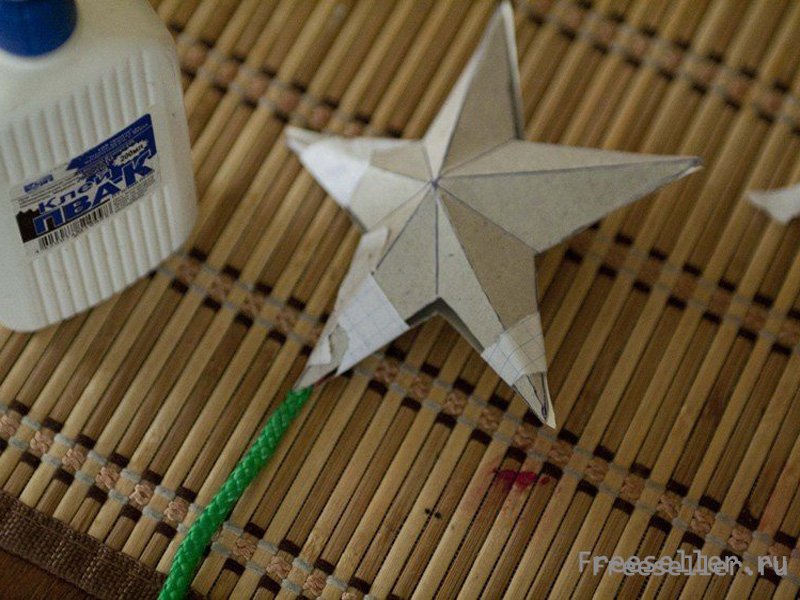 Изготовление объемной звезды