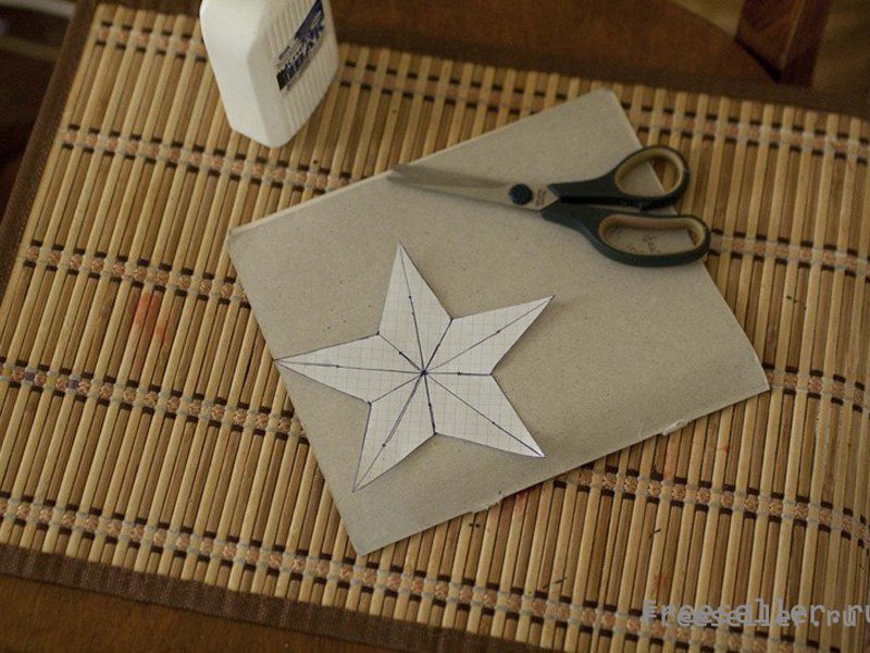 Изготовление объемной звезды