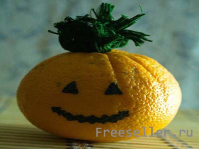Как сделать тыковки из апельсинов