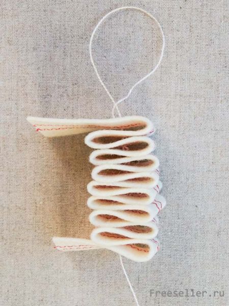 Изготовление елочных игрушек из фетра своими руками.