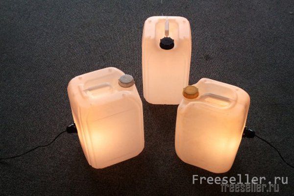 Самоделки. Светильники из пластиковых канистр