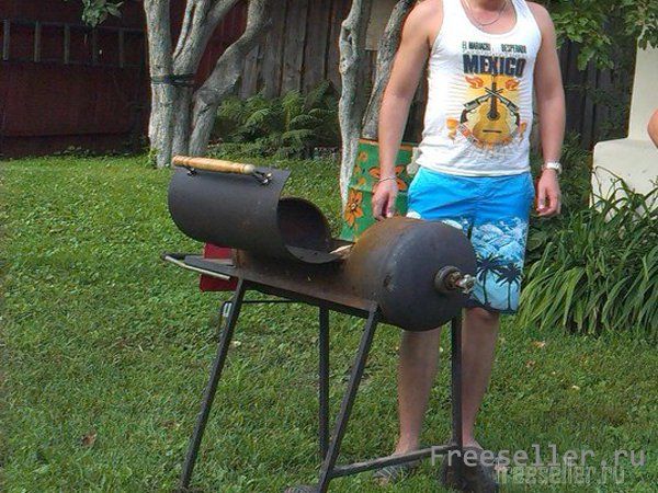 Барбекю из газового баллона