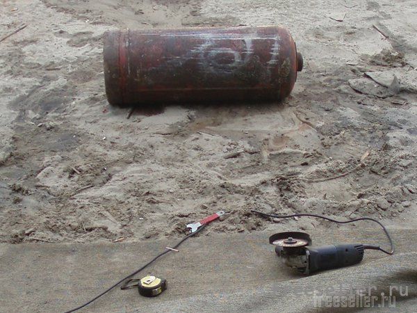 Барбекю из газового баллона