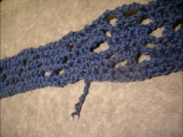 Вяжем ажурный объёмный шарф-снуд своими руками.