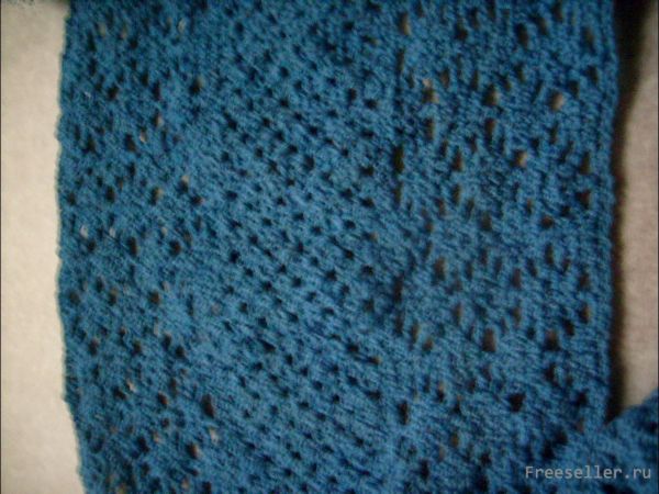 Вяжем ажурный объёмный шарф-снуд своими руками.