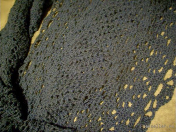 Вяжем ажурный объёмный шарф-снуд своими руками.