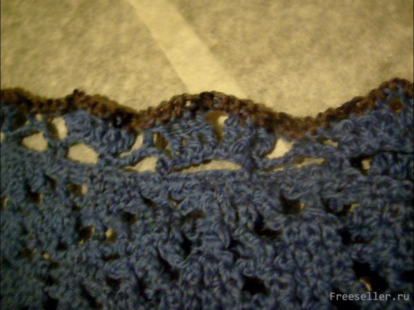 Вяжем ажурный объёмный шарф-снуд своими руками.