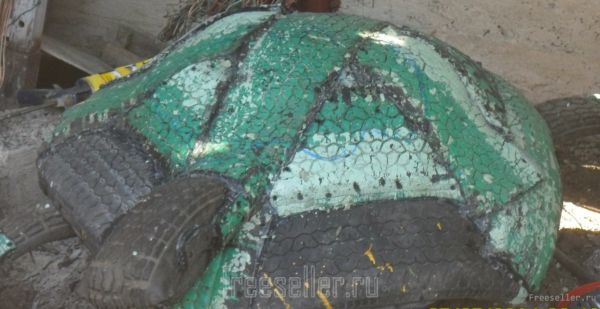 Черепаха из покрышек своими руками. Самоделки из покрышек.