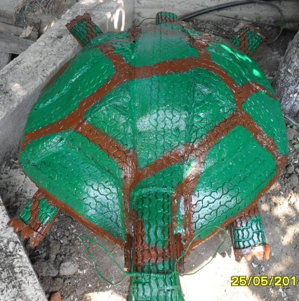 Черепаха из покрышек своими руками. Самоделки из покрышек.