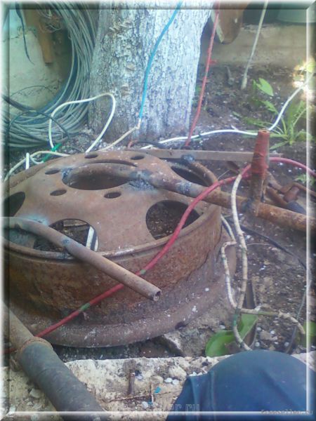 Черепаха из покрышек своими руками