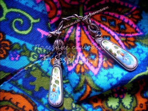 Брошь-зажим из старых серёжек своими руками