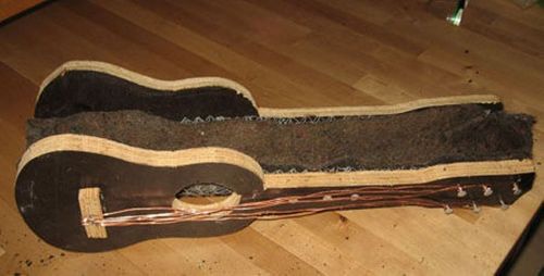 Изготовление клумбы гитары своими руками