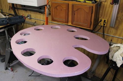 Изготовление клумбы палитры своими руками