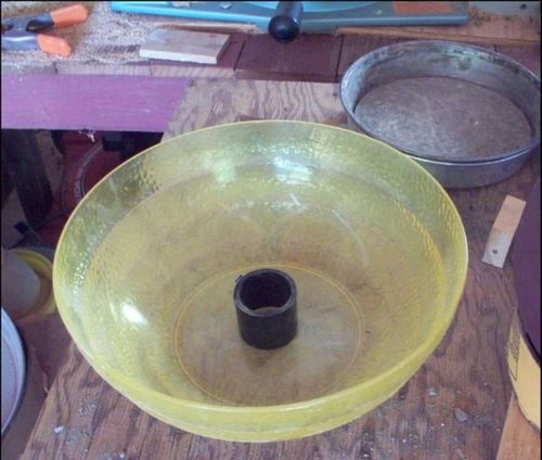 Изготовление бетонной клумбы в виде шара своими руками