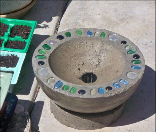 Изготовление бетонной клумбы в виде шара своими руками