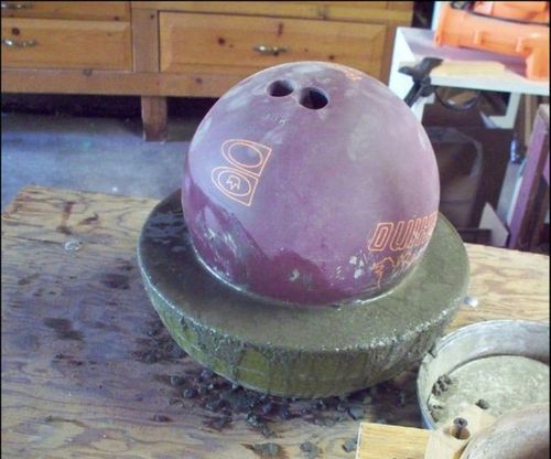 Изготовление бетонной клумбы в виде шара своими руками