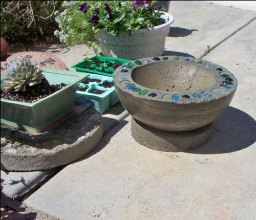 Изготовление бетонной клумбы в виде шара своими руками