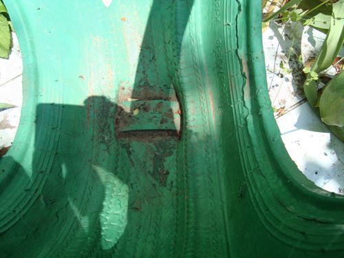 Змей Горыныч из шин своими руками - крепление площадки