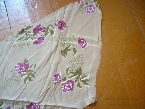 Шёлковый шарф своими руками из бабушкиного сундука.