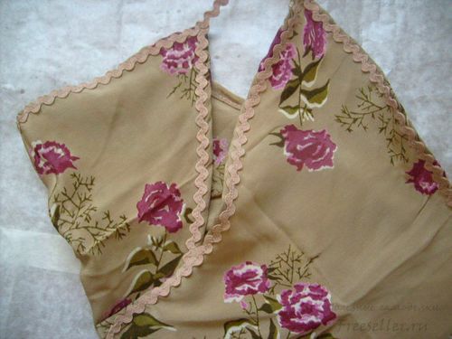 Шёлковый шарф своими руками из бабушкиного сундука.