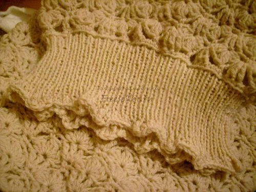 Вяжем ажурный башлык своими руками.