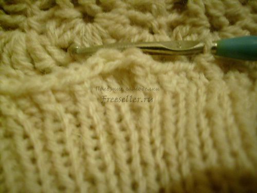 Вяжем ажурный башлык своими руками.